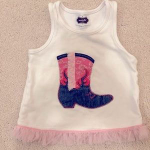 Mud Pie Cow Girl Shirt 24M/2T